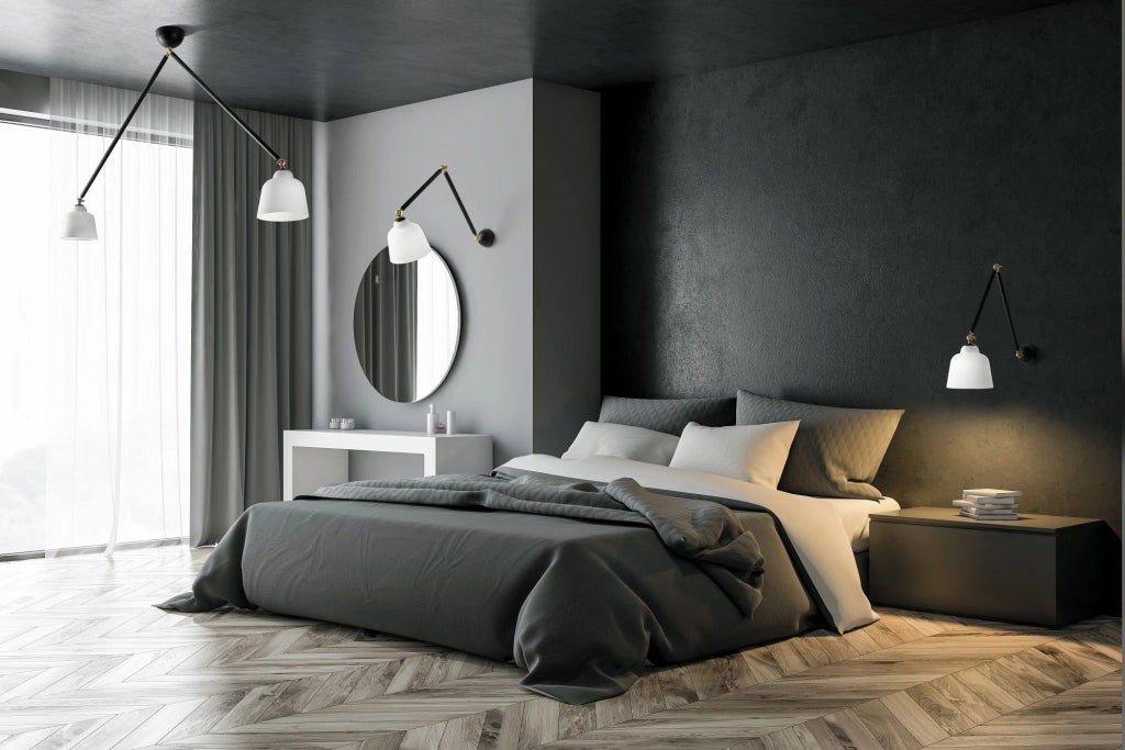 NEORETRO SOSPENSIONE GRANDE 2 LUCI SNODABILE STRUTTURA NERA DIFFUSORE VETRO BIANCO ATTACCO E27