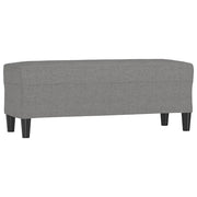 Panca Grigio Scuro 100x35x41 cm in Tessuto CFW1203363