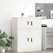 Armadio Bianco 90 x 40 x 40 cm Acciaio
