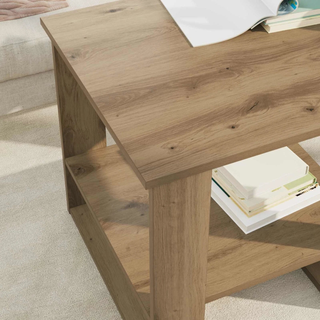 Tavolino da salotto Rovere artigianale 51 x 50 x 50 cm 8000203