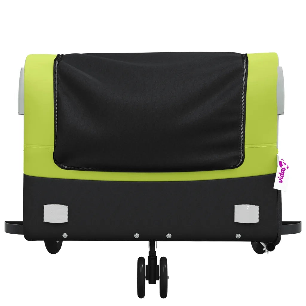 Rimorchio da Bici Nero e Verde 45 kg in Ferro CFW2082192