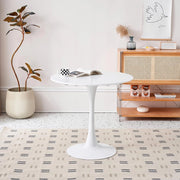 GrandCA HOME Tavolo da pranzo rotondo moderno 80 cm con piedistallo in design a tulipano, tavolo per il tempo libero Mid-Century per cucina, sala da pranzo e soggiorno…