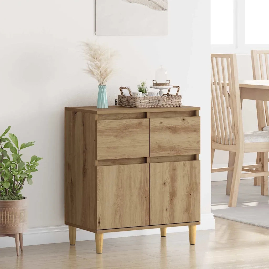 Credenza-Buffet-Armadio da cucina Rovere artigianale 60 x 35 x 70 cm Legno multistrato 861067