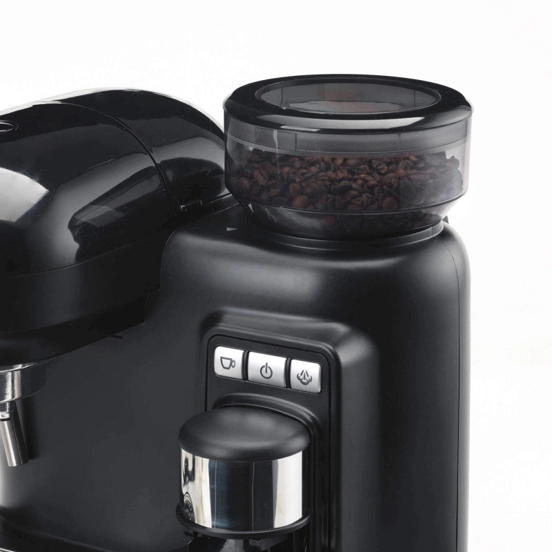 Macchina per Caffè Espresso con Macinacaffè Integrato - 1080W - 800cc - Nero