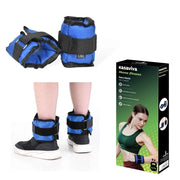 Set 2 Pezzi Fascia Cavigliere Fitness Palestra Pesi 0,5 kg