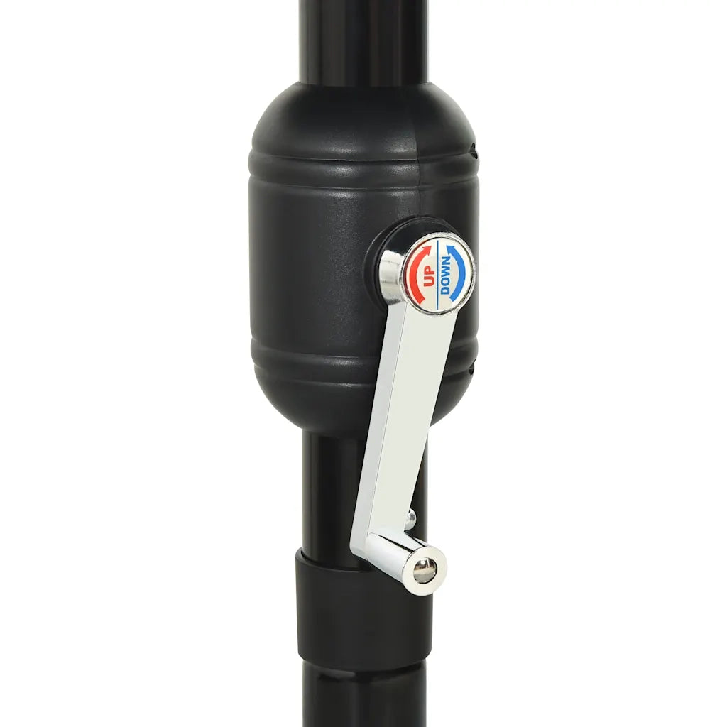 Ombrellone a 3 Livelli con Palo in Alluminio Verde 3,5 m 313877