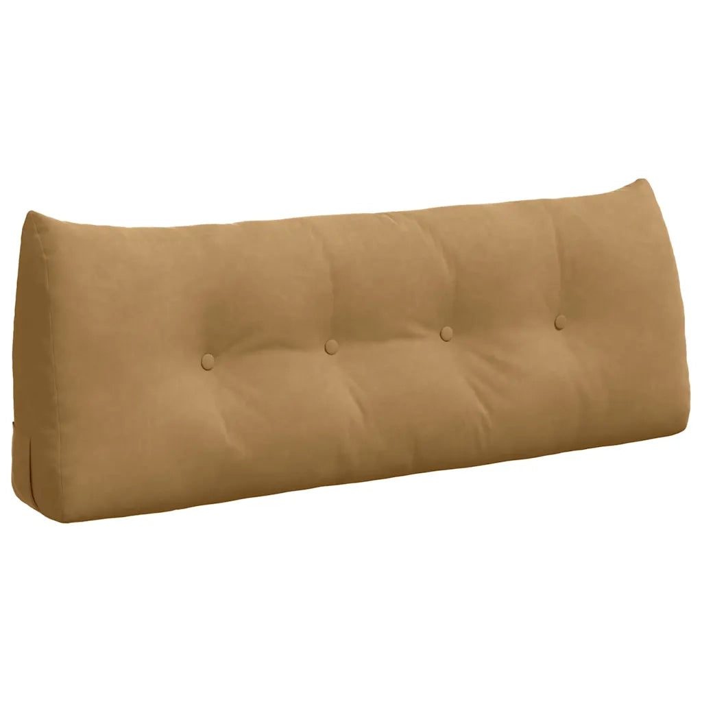 Cuscino per Schiena Marrone 120 x 24 x 50 cm Velluto