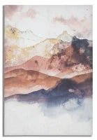 Stampa Dipinta Brown Mountain cm 80X3X120