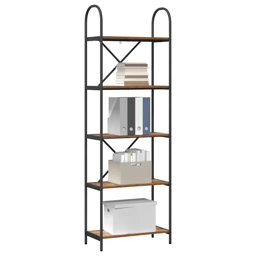 Libreria-Scaffale per Libri-Mobile di Stoccaggio Legno vecchio 60 x 30 x 183 cm Legno multistrato 752182