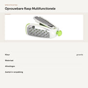 Multifunzionale Opvougiabile per Verdure - 4 in 1 - Snipper per Verdure - Acciaio Inossidabile - Portatile - Strumento da Taglio 12 cm
