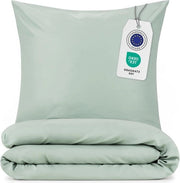 Set di coperte per letto 2 pezzi morbidi, verde - 200 x 200cm - 80 x 80cm - Set di coperte per letto 160x200