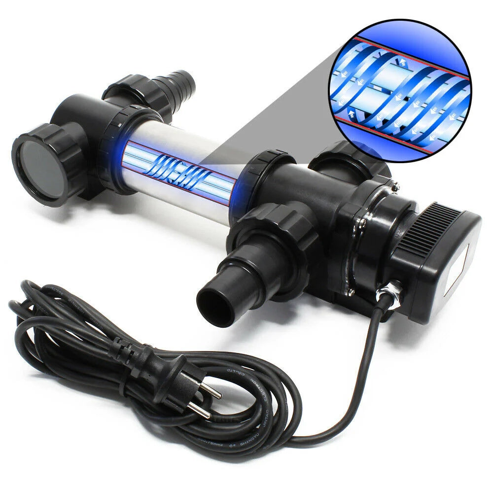Sterilizzatore/chiarificatore in acciaio inox per laghetti con lampada UVC da 24 watt 16_0002313