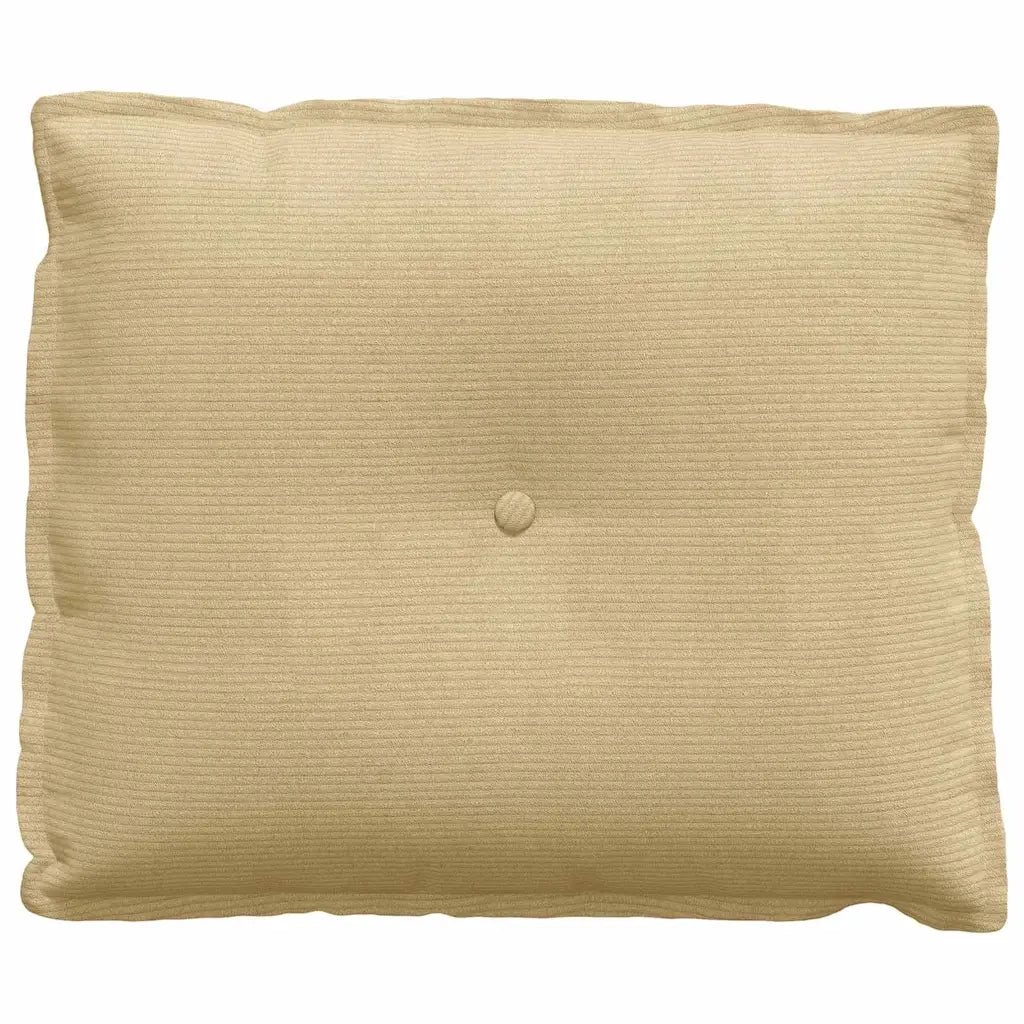 Cuscino per Schiena Grigio Verde 60 x 50 cm Tessuto in Cords 42014697