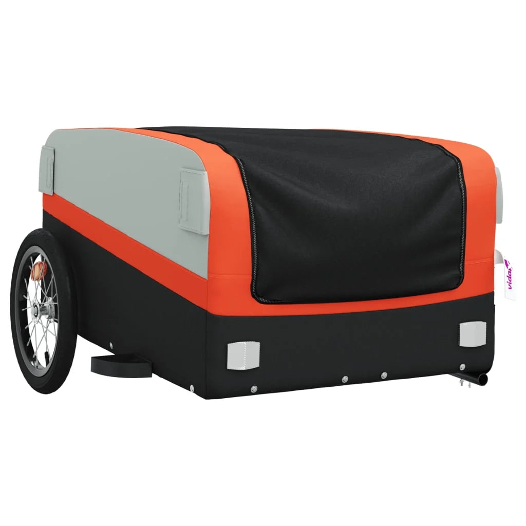 Rimorchio per trasporto biciclette capacità 45 kg ferro arancione 02_0044164