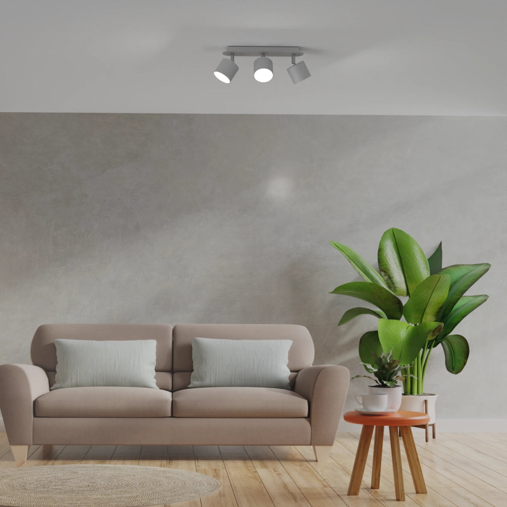 Plafoniera Milagro DIXIE bianca 3 luci LED GX53 20W