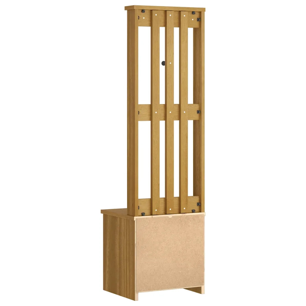 Albero da Ingresso SANDNES 45x40x159,5 cm in Legno di Pino 4010482