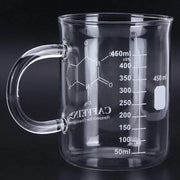 Bicchiere di precisione in vetro borosilicato - Adatto per caffè/tè - Resistente al magnetron - Ideale regalo per appassionati di scienza