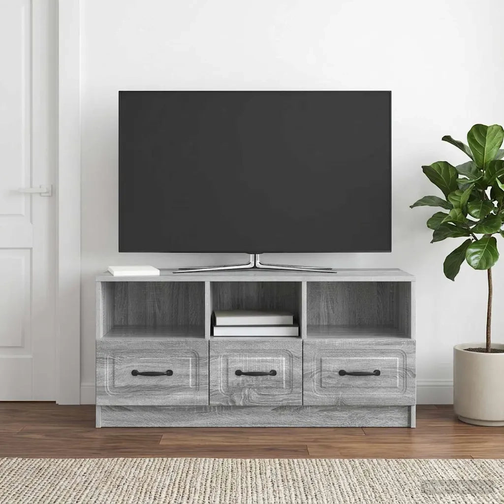 Mobile TV Grigio Sonoma 102 x 34,5 x 47 cm Legno ingegnerizzato 895831