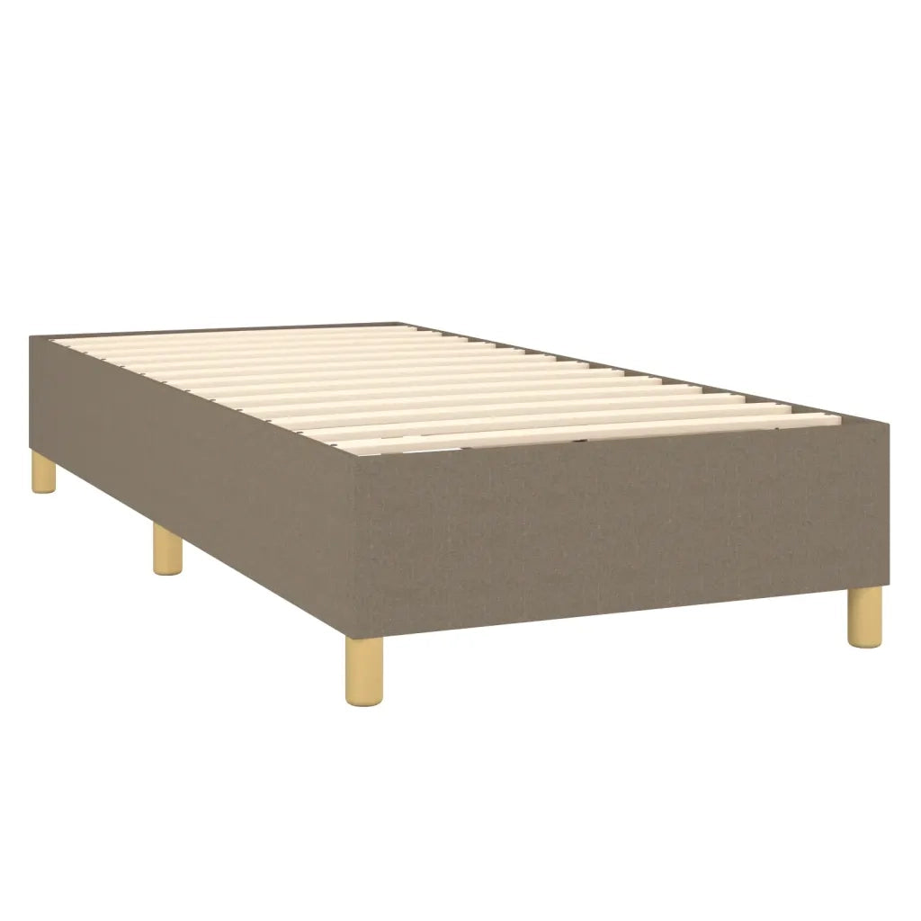Letto a Molle con Materasso e LED Tortora 80x200 cm in Tessuto cod mxl 62713
