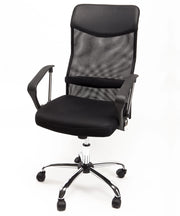 Poltrona ergonomica operativa da Ufficio in Mesh ed Ecopelle Modello Matrix