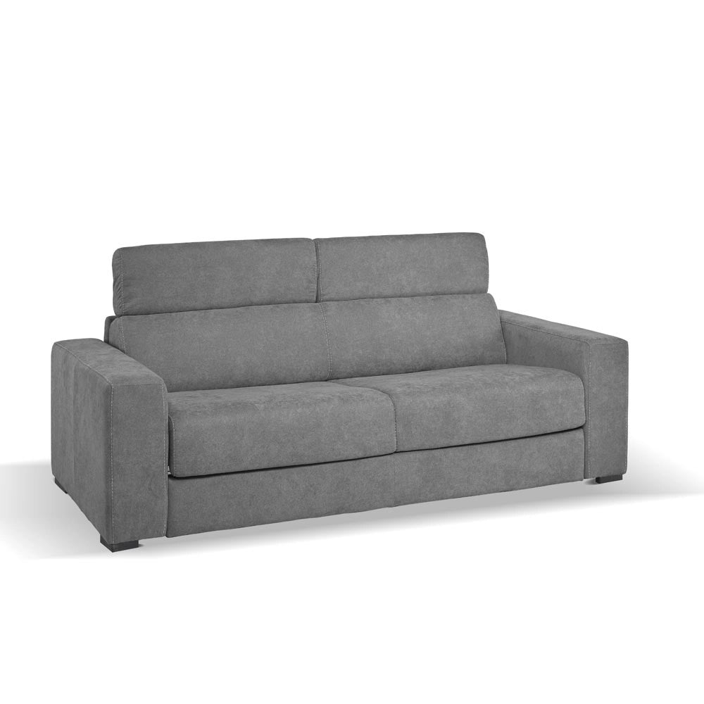 Divano letto 3 posti Crien tessuto Luna24 grigio elephant