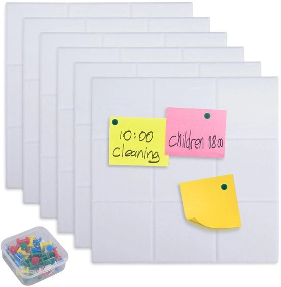 Decorazione per parete creativa - Set di 6 - 30x30 cm - Ecologico