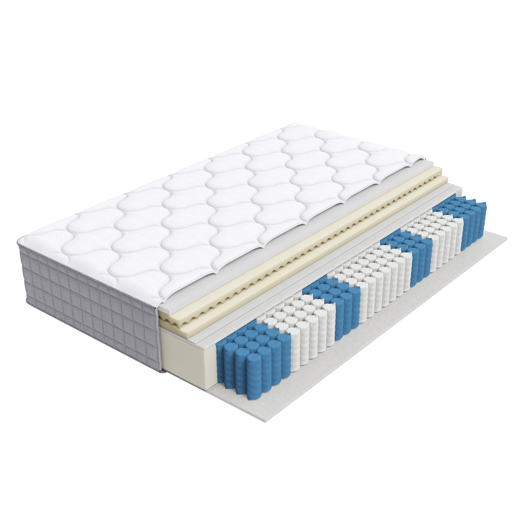 Materasso a molle insacchettate 7 zone bianco 90x200 cm