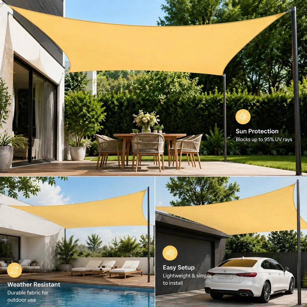 Sun Sail 160 G/square Meter Beige 5x8 M HDPE