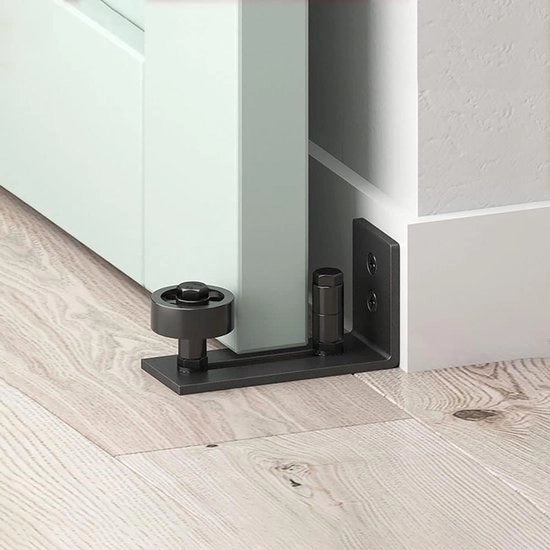 Guida di Regolazione per Pavimento - Guida per Porta Scorrevole - Guida per Pavimento - Rullo di Mantenimento - 8 Impostazioni Regolabili - Acciaio di Alta Qualità - Guida di Regolazione per Pavimento