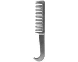 Strumento di cura per cavalli - Lega di alluminio - 16,3 cm - Kam per la cura del pelo - Rimuove i nodi di sottopelo - Adatto a tutte le razze