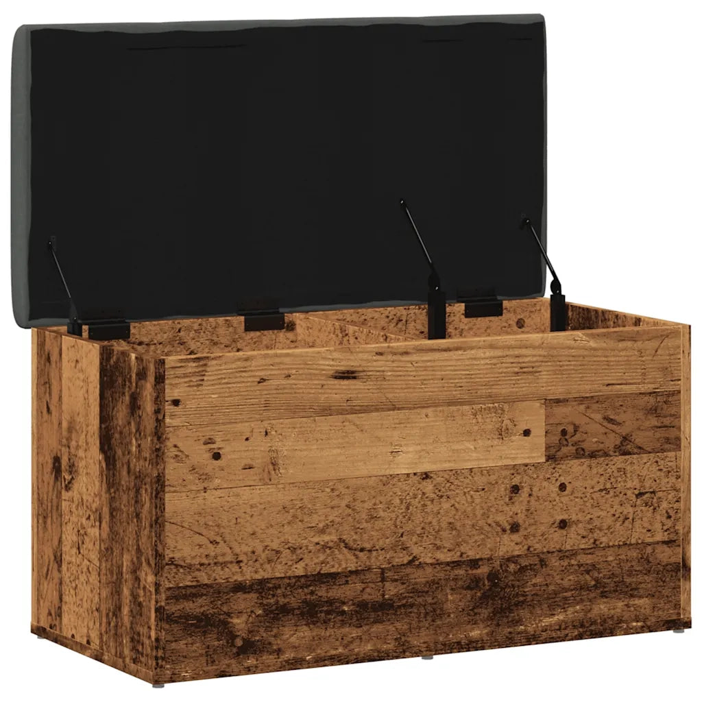 Panca Portaoggetti Legno Antico 82x42x45 cm Legno Multistrato
