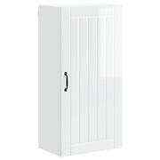Mobile da cucina rettangolare con pratico contenitore 50 x 31 x 100 cm realizzato in legno composito bianco lucido 02_0054146