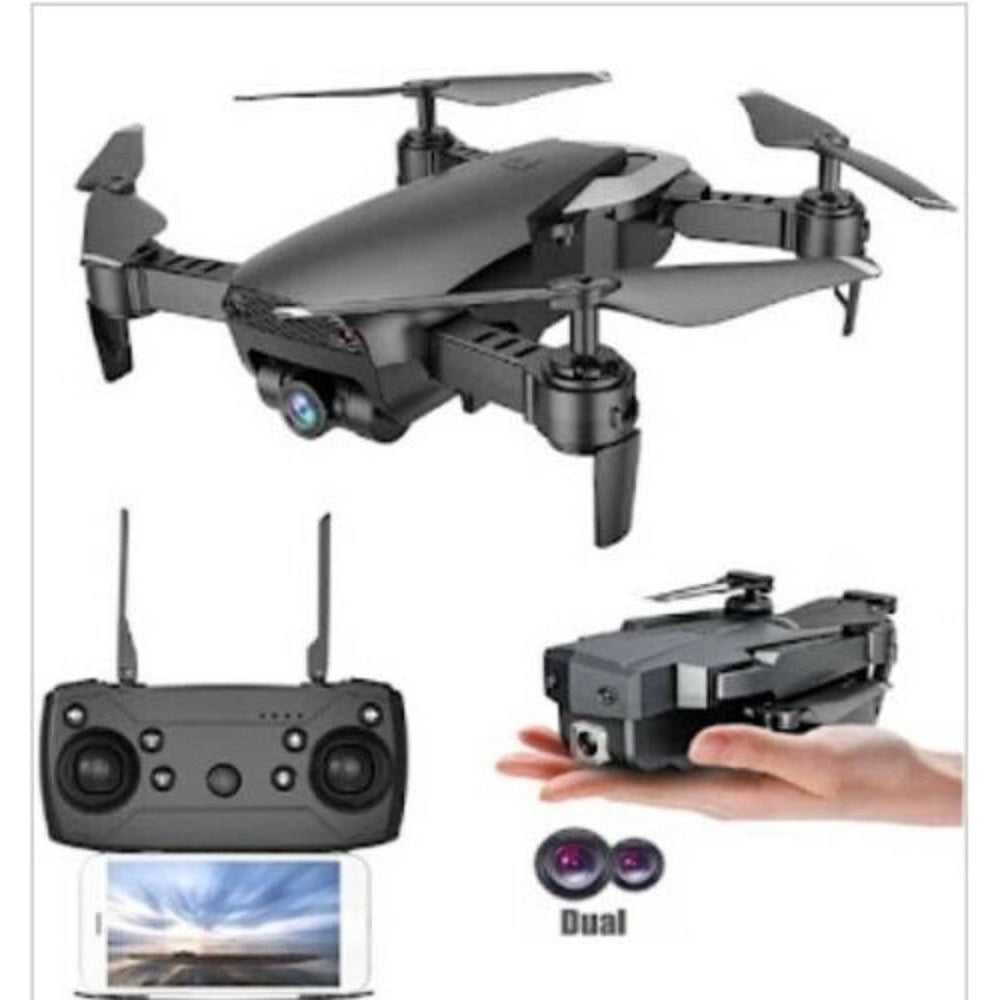 Trade Shop - Mini Drone Pieghevole Con Telecomando Fotocamera Video 1080p 720p Full Hd Sky-97 -
