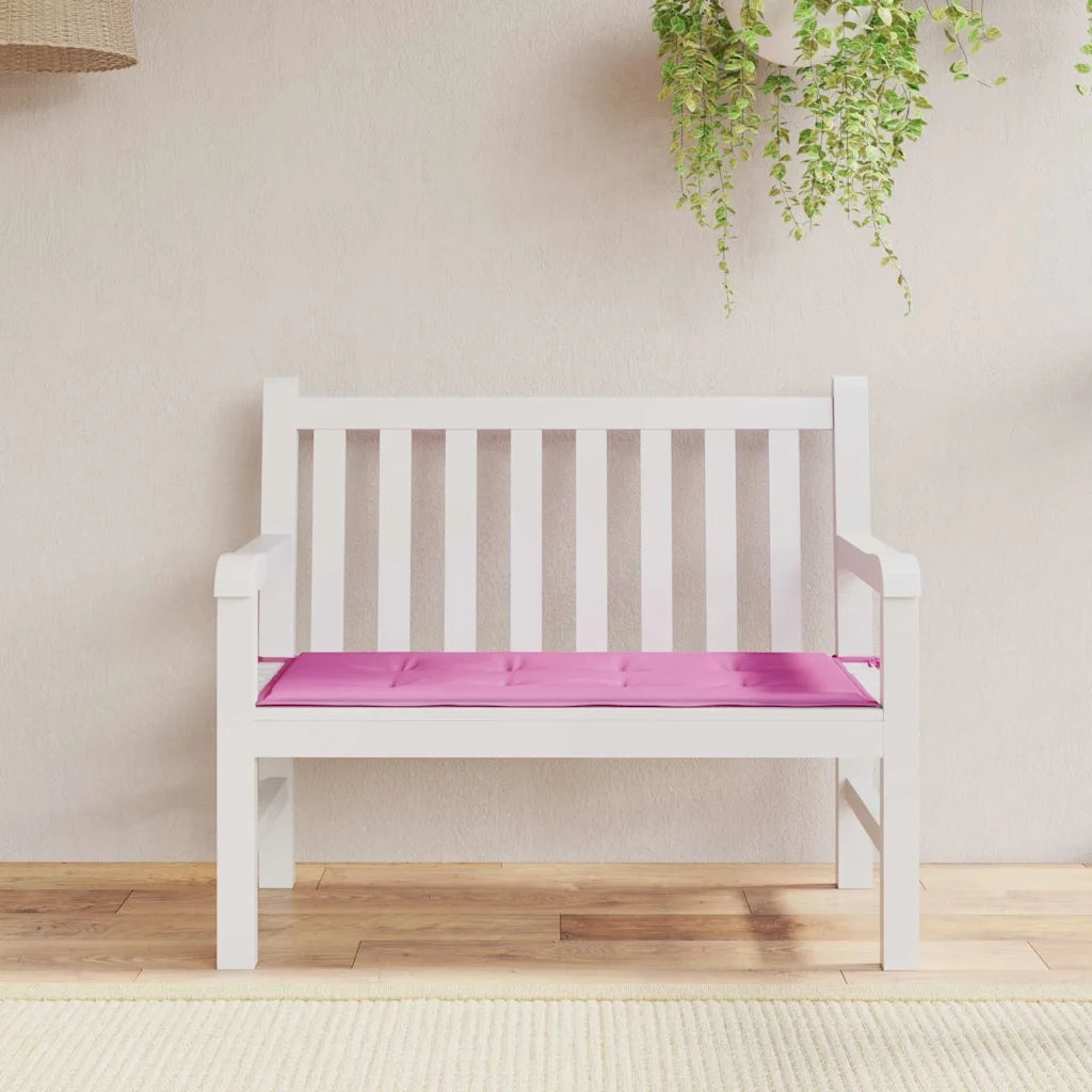 vidaXL Cuscino per Panchina da Giardino Rosa 100 x 50 x 4 cm