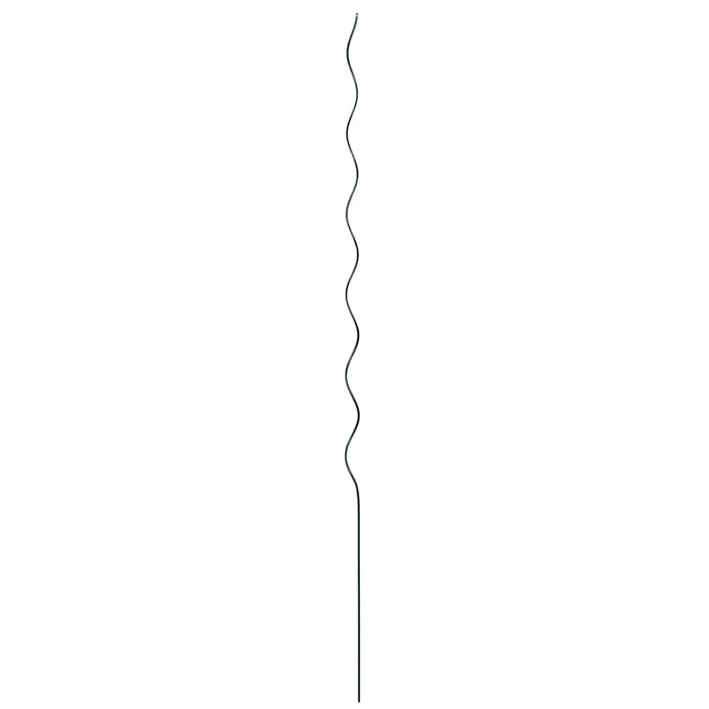 Set di 20 supporti per piante in acciaio a spirale minimalisti per uso in giardino 110 x 0,6 x 0,6 cm resistenti verdi 02_0058238