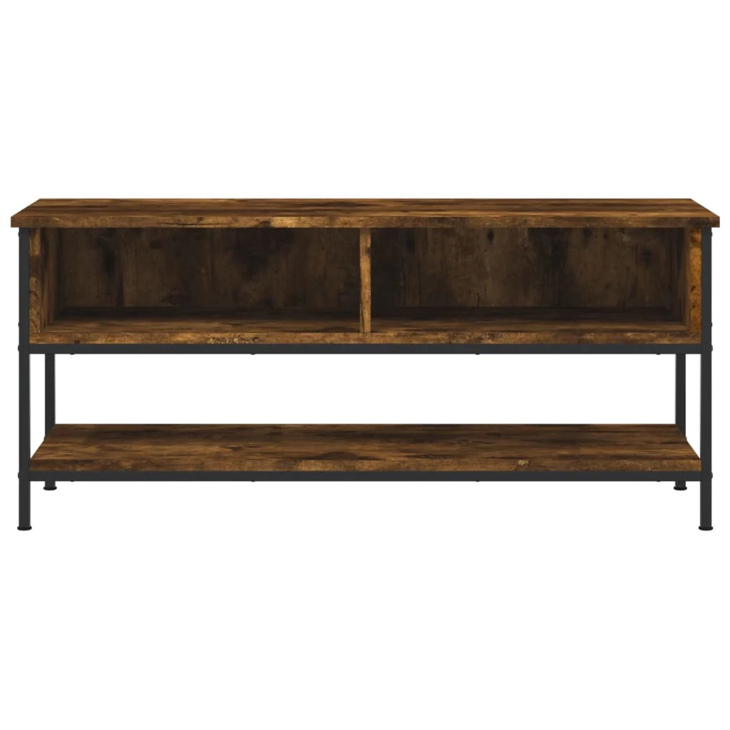 Mobile TV multimediale mensola TV credenza TV sala da pranzo soggiorno camera da letto rovere affumicato 100 x 35 x 45 cm legno ingegnerizzato marrone 02_0027270