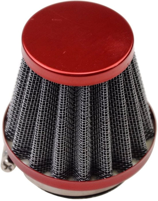 Filtro d'aria sostituibile - 44mm - Duraturo - Rosso - Adatto per scooter e dirt bike - 200cc 250cc