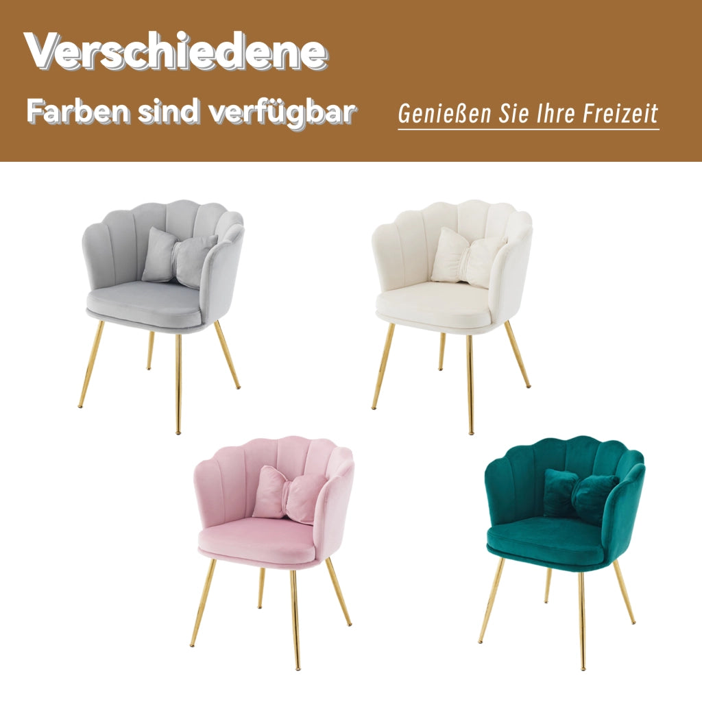 POLTRONA da soggiorno in velluto grigio 62x54x43 cm con cuscino