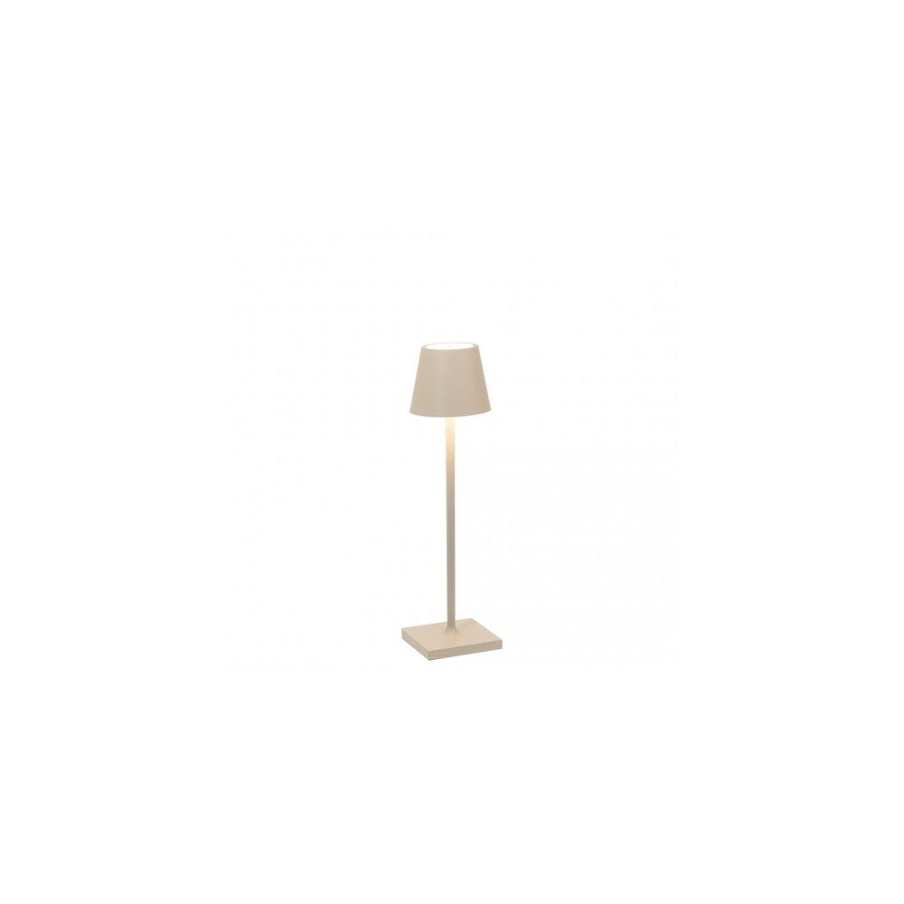 Lampada a led da tavolo Poldina Pro Micro Sabbia ricaricabile e dimmerabile con batteria fino a 12 ore