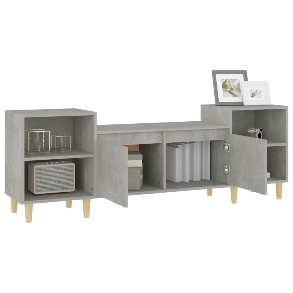 Mobile per TV Grigio Cemento 160x35x55 cm Legno Multistrato cod mxl 26465