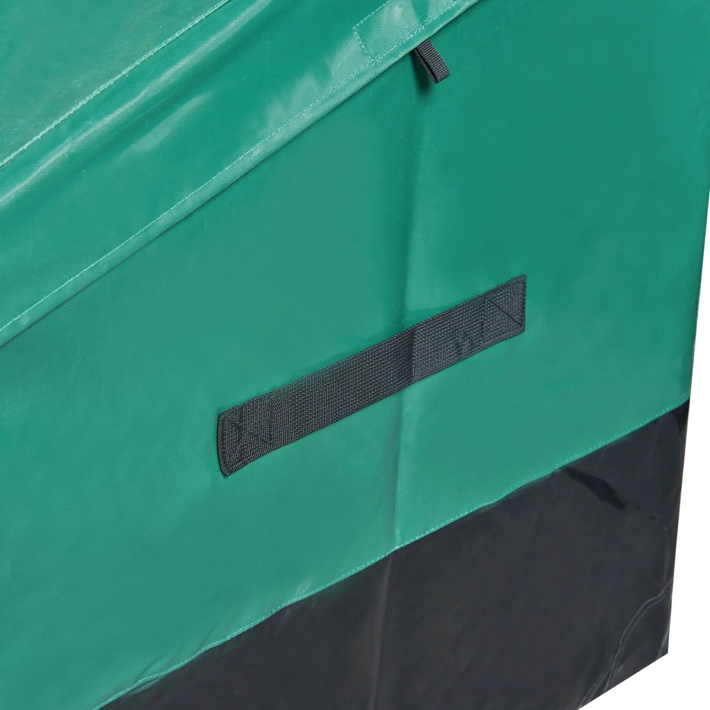 Baule da giardino per esterni 560 litri 155 x 64 cm verde/nero 03_0009012