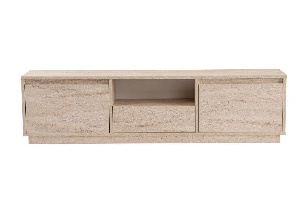 Porta TV in legno "Vanguard" - 160 x 29 x 42 cm - Travertino