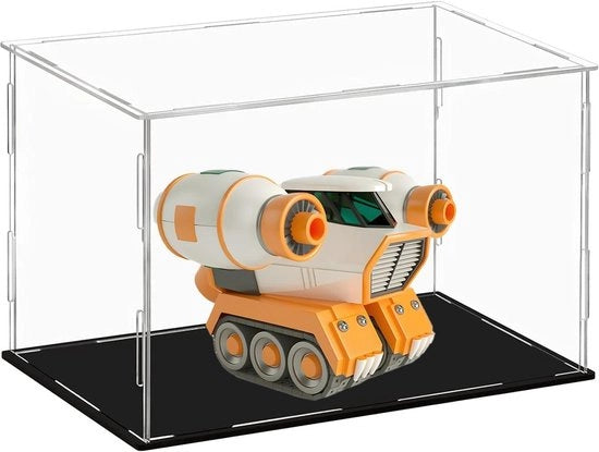 Vetrina trasparente in acrilico 14x22x14 cm con display per oggetti da collezione