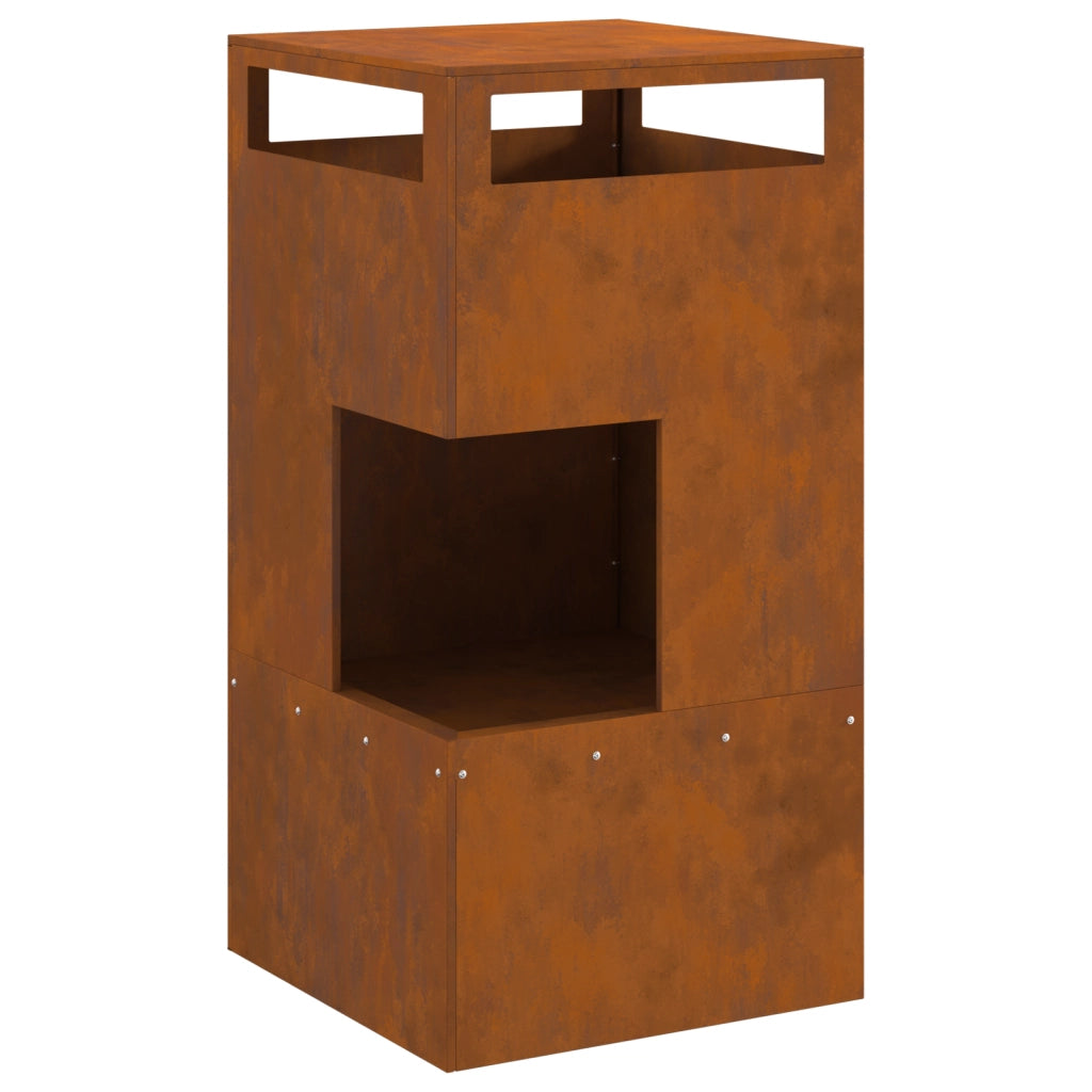Focolare 50x50x100 cm Acciaio inossidabile