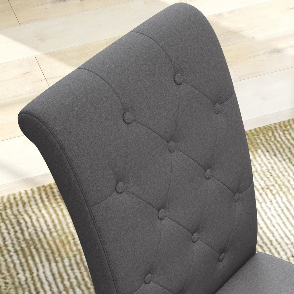 Sedia da Pranzo ¨C zephmum ¨C Grigio Scuro, Legno, 47x61x101 cm