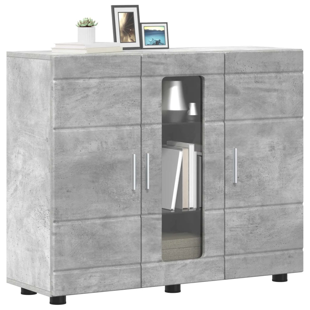 Armadio in Legno Grigio cemento 88,5 x 30,5 x 73 cm 880304