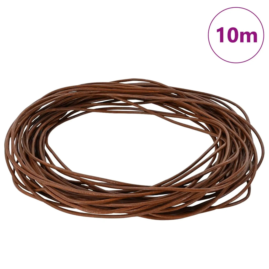 Cordino in Pelle Marrone Chiaro ?1 mm x 10 m Pelle CFW1330841