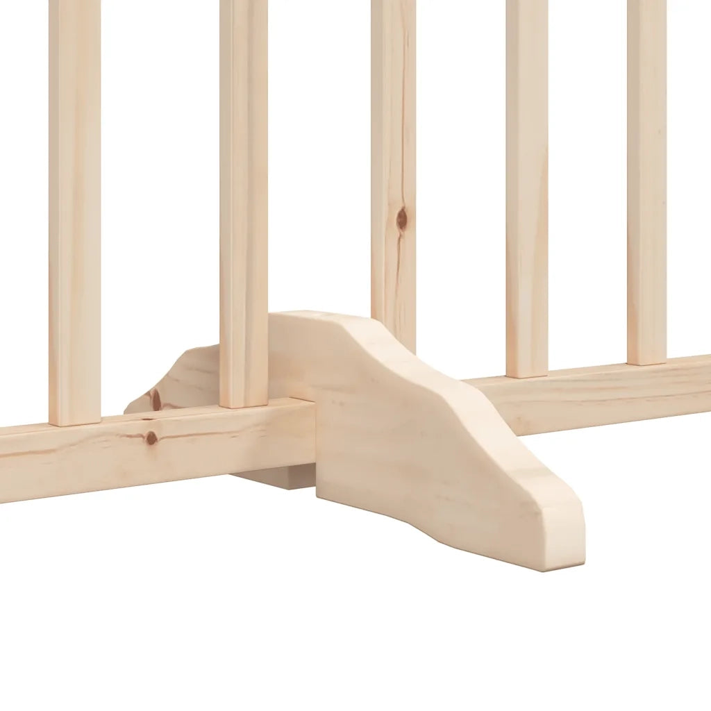 Cancello per Cani Pieghevole 6 Pannelli 480 cm Legno di Pioppo CFW7724824