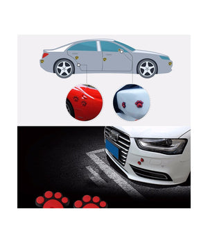 Adesivo 3d Decorazione Decalcomanie Per Auto Sticker 4 Pz Zampe Cane Cucciolo         