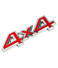Adesivo Decorazione 3d In Metallo Cromato Per Auto Figura Stemma 4x4 Sticker         